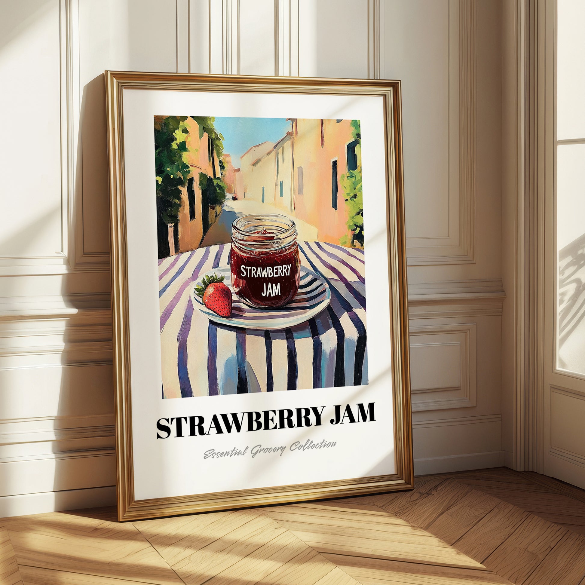 Strawberry Jam – Italian Urban Café Scene, Jam Painting