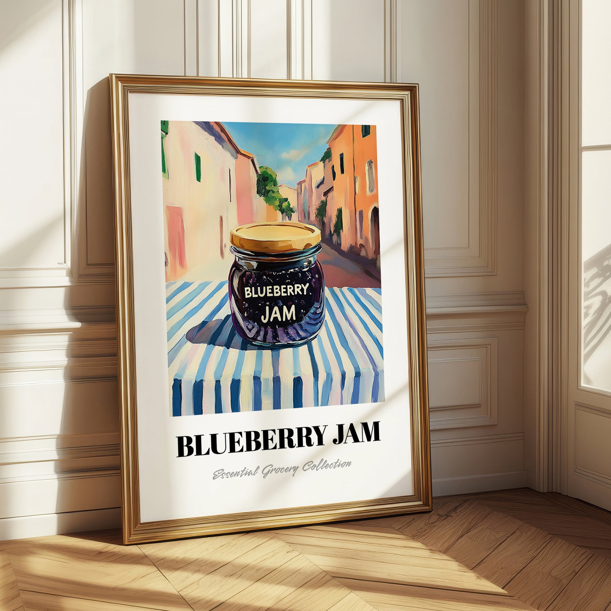 Blueberry Jam – Italian Café on the Corner, Jam Print