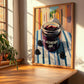 Blackberry Jam – Italian Urban Café Scene, Jam Print, clean layout with no caption