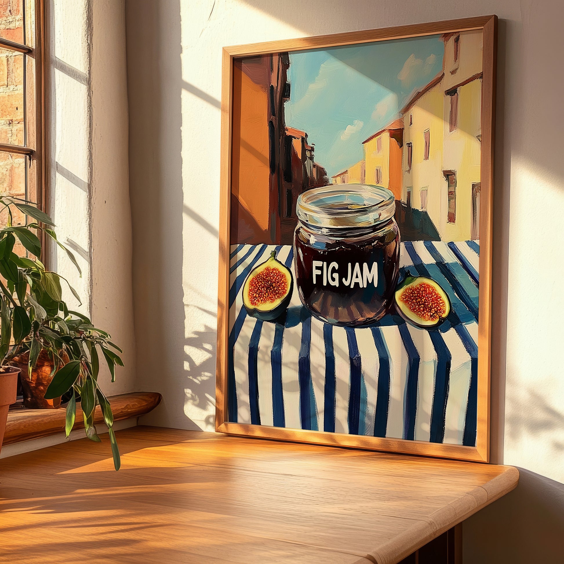 Fig Jam – Italian Café on the Corner, Jam Wall Decor, clean layout with no caption