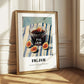 Fig Jam – on Striped Tablecloth, Jam Wall Decor