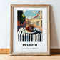 Pear Jam – Italian Urban Café Scene, Jam Still Life, in wooden frame leaning on the floor