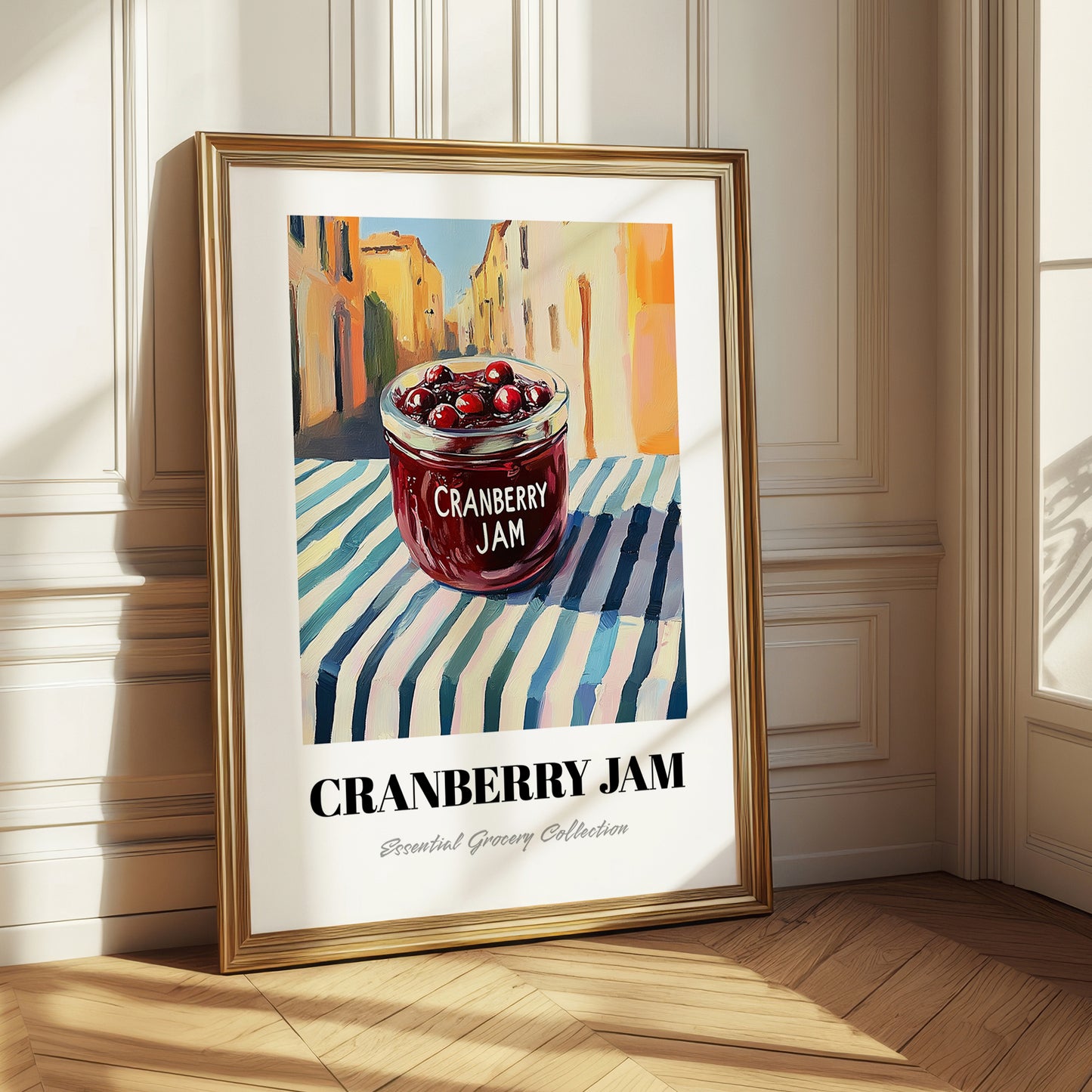 Cranberry Jam – Italian Street Café Scene, Jam Painting