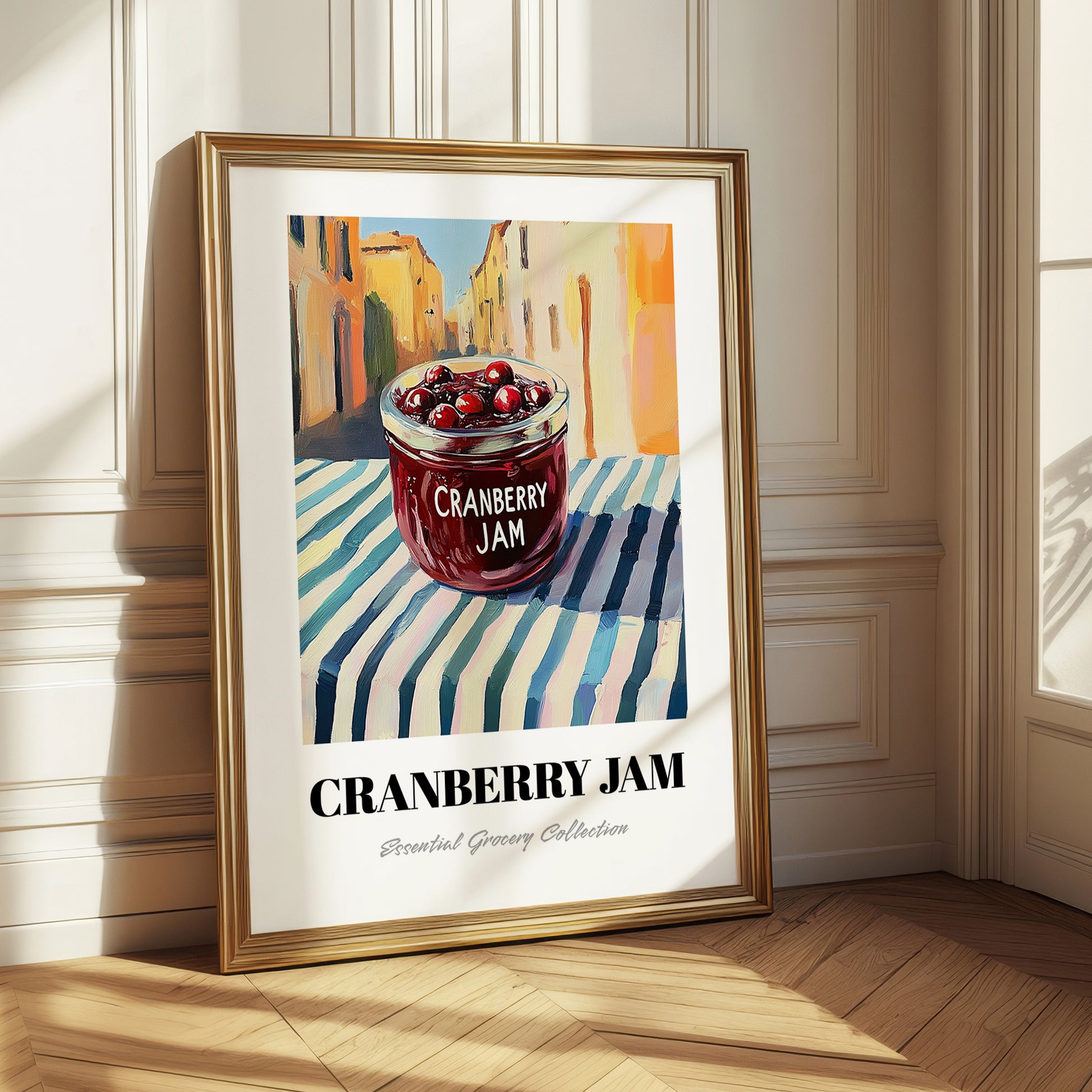 Cranberry Jam – Italian Street Café Scene, Jam Painting