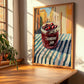 Cranberry Jam – Italian Street Café Scene, Jam Painting, clean layout with no caption