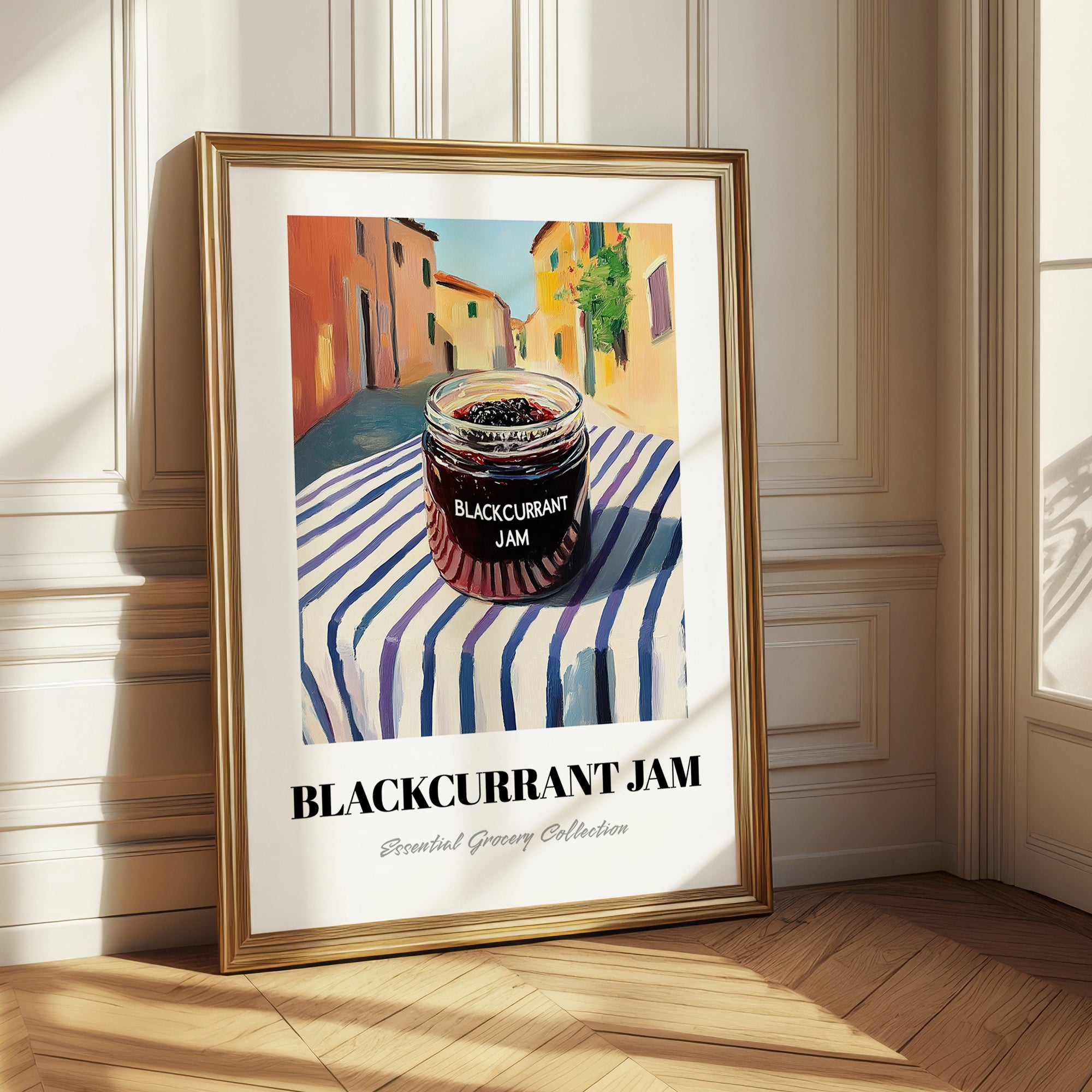 Blackcurrant Jam – Italian Urban Café Scene, Jam Wall Illustration
