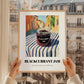 Blackcurrant Jam – Italian Urban Café Scene, Jam Wall Illustration, styled in a charming Paris street view