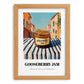 Gooseberry Jam – Italian Café on the Corner, Jam Wall Decor, set in oak frame
