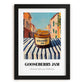 Gooseberry Jam – Italian Café on the Corner, Jam Wall Decor, in sleek black frame