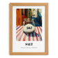 Salt – Italian Outdoor Café Scene, Spices Still Life, set in oak frame