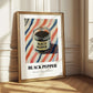 Black Pepper – on Striped Tablecloth, Spices Wall Decor
