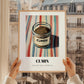 Cumin – on Striped Tablecloth, Spices Painting, styled in a charming Paris street view