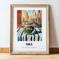 Dill – Italian Café on the Corner, Spices Poster, in wooden frame leaning on the floor