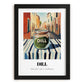 Dill – Italian Café on the Corner, Spices Poster, in sleek black frame