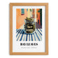 Bay Leaves – Italian Café on the Corner, Spices Illustration, set in oak frame