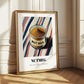 Nutmeg – on Striped Tablecloth, Spices Illustration