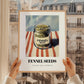 Fennel Seeds – on Striped Tablecloth, Spices Art, styled in a charming Paris street view