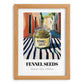 Fennel Seeds – Italian Street Café Scene, Spices Still Life, set in oak frame