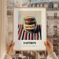 Saffron – on Striped Tablecloth, Spices Still Life, styled in a charming Paris street view