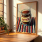 Saffron – on Striped Tablecloth, Spices Still Life, clean layout with no caption