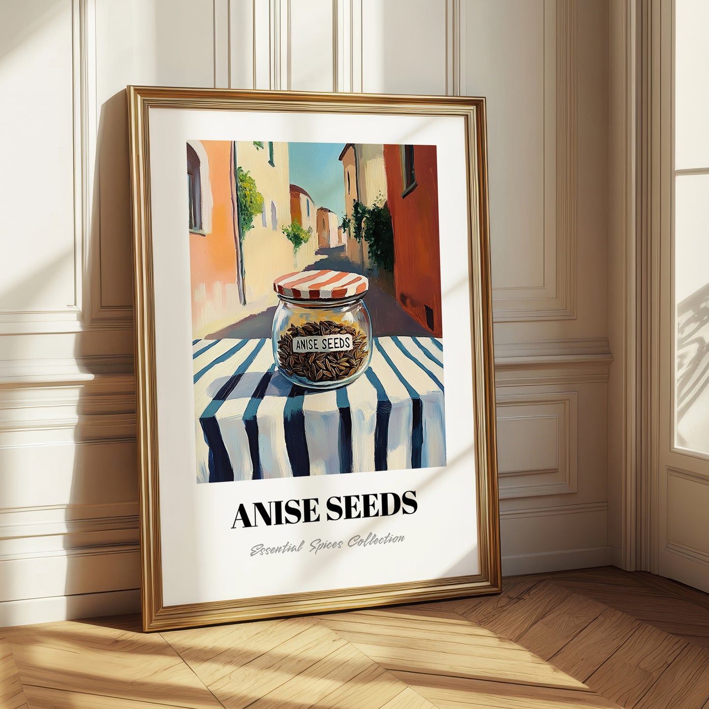 Anise Seeds – Italian Street Café Scene, Spices Print