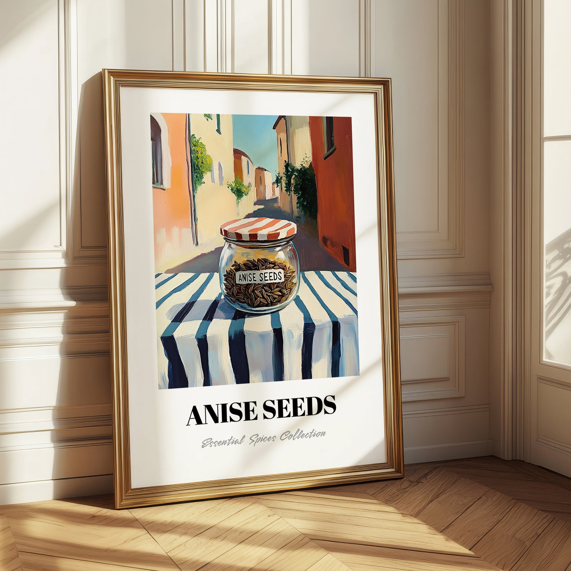 Anise Seeds – Italian Street Café Scene, Spices Print