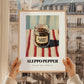 Aleppo Pepper – on Striped Tablecloth, Spices Painting, styled in a charming Paris street view