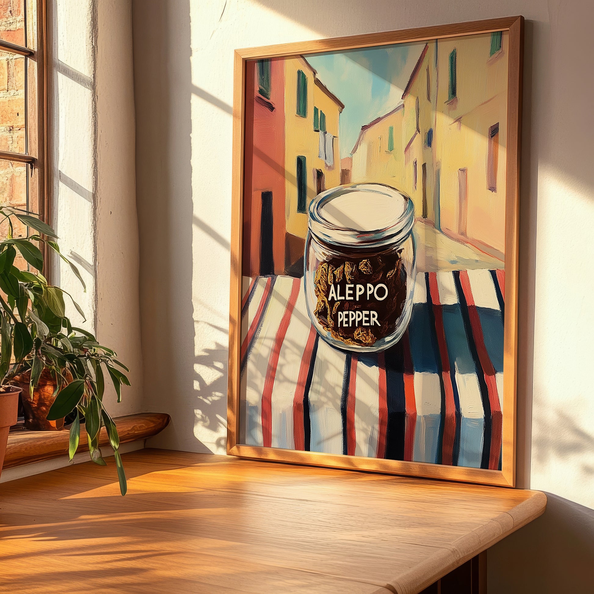 Aleppo Pepper – Italian Café on the Corner, Spices Still Life, clean layout with no caption