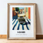 Savory – Italian Café on the Corner, Spices Wall Decor, in wooden frame leaning on the floor