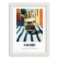 Savory – Italian Café on the Corner, Spices Wall Decor, placed in minimal white frame