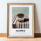 Allspice – on Striped Tablecloth, Spices Painting, in wooden frame leaning on the floor