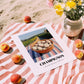 Button – Green Valley Landscape, Mushrooms Poster, unframed on coastal sand