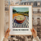 Enoki Mushroom – Green Valley Landscape, Mushrooms Painting, styled in a charming Paris street view
