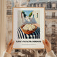 Lion’s Mane Mushroom – White village Café on the Corner, Mushrooms Painting, styled in a charming Paris street view