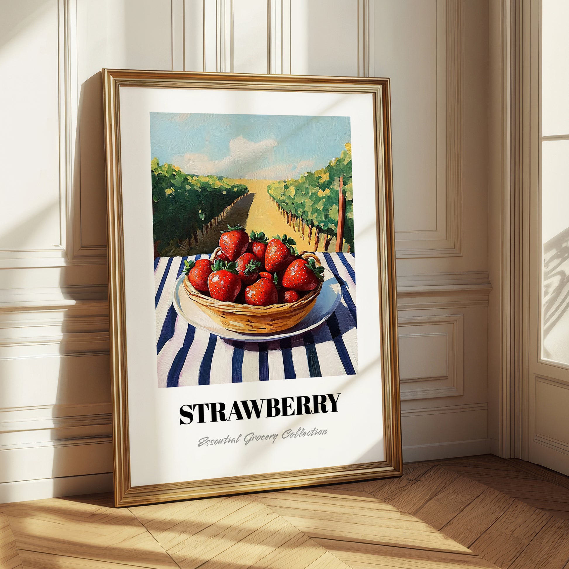 Strawberry – Green Valley Landscape, Berries Wall Decor