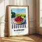 Raspberry – Valley Café Scene, Berries Wall Decor
