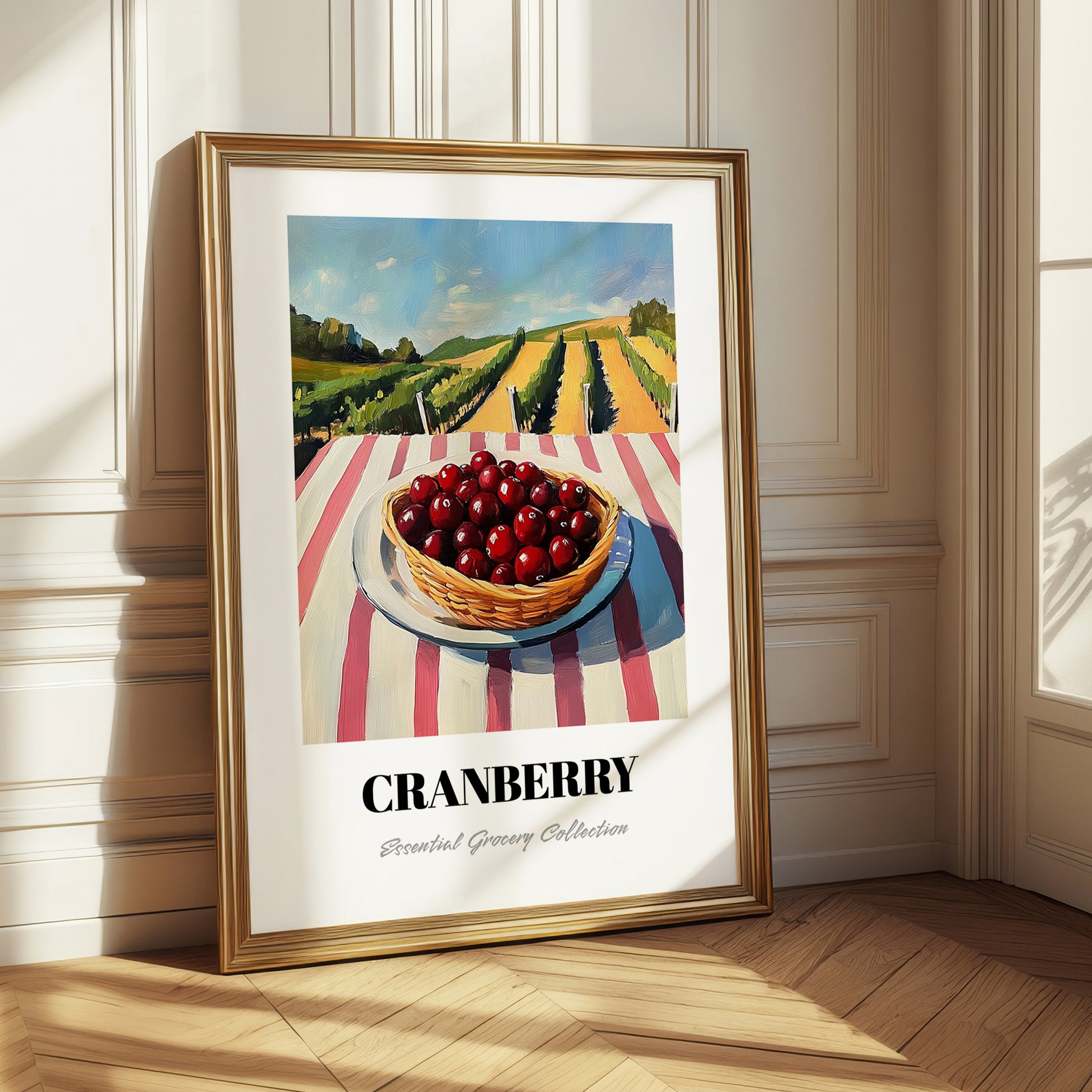 Cranberry – Green Valley Landscape, Berries Still Life