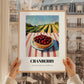 Cranberry – Green Valley Landscape, Berries Still Life, styled in a charming Paris street view