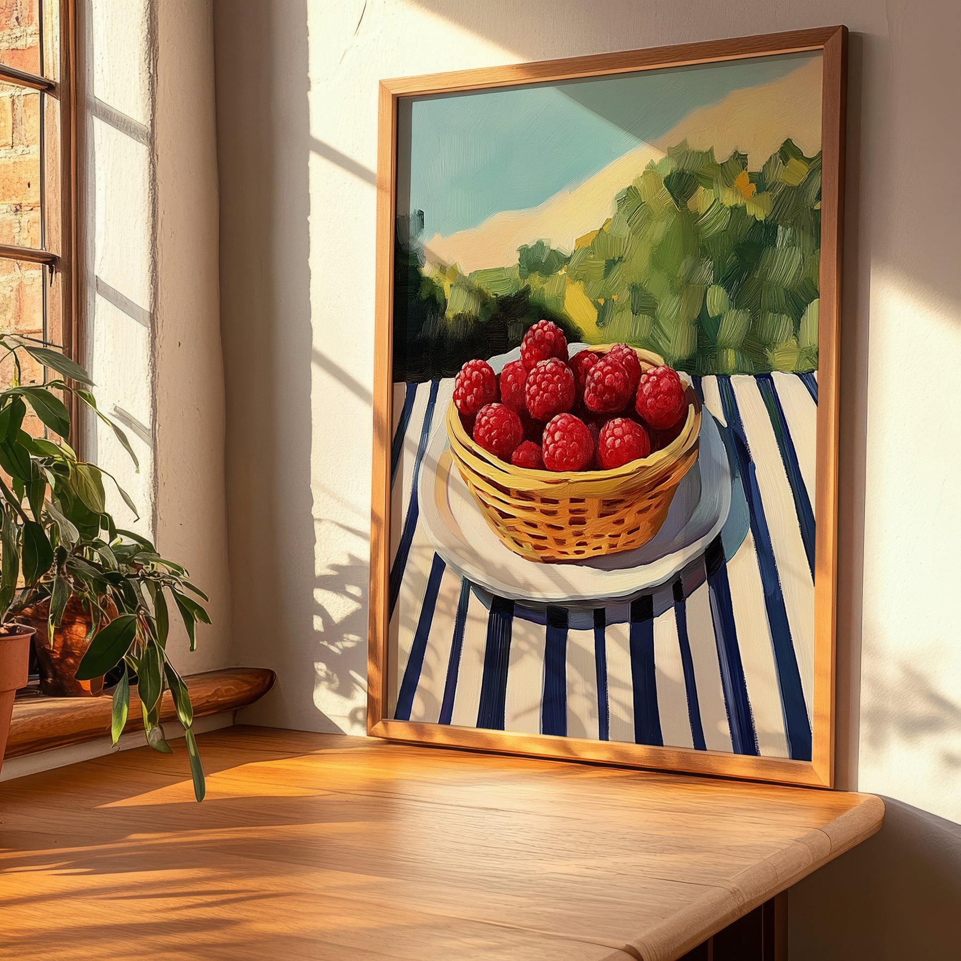 Loganberry – Green Valley Landscape, Berries Wall Decor, clean layout with no caption