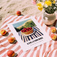Loganberry – Green Valley Landscape, Berries Wall Decor, unframed on coastal sand