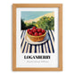 Loganberry – Green Valley Landscape, Berries Wall Decor, set in oak frame