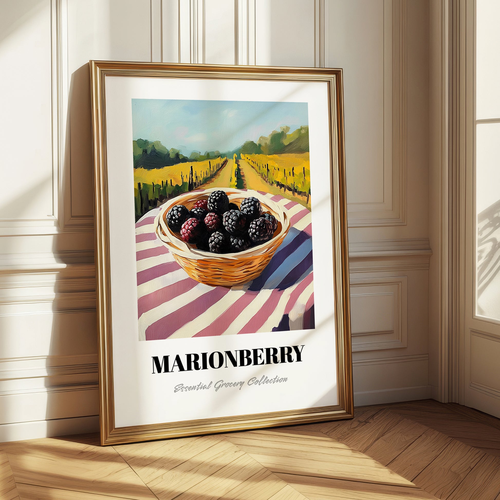 Marionberry – Valley Café Scene, Berries Art