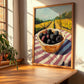 Marionberry – Valley Café Scene, Berries Art, clean layout with no caption