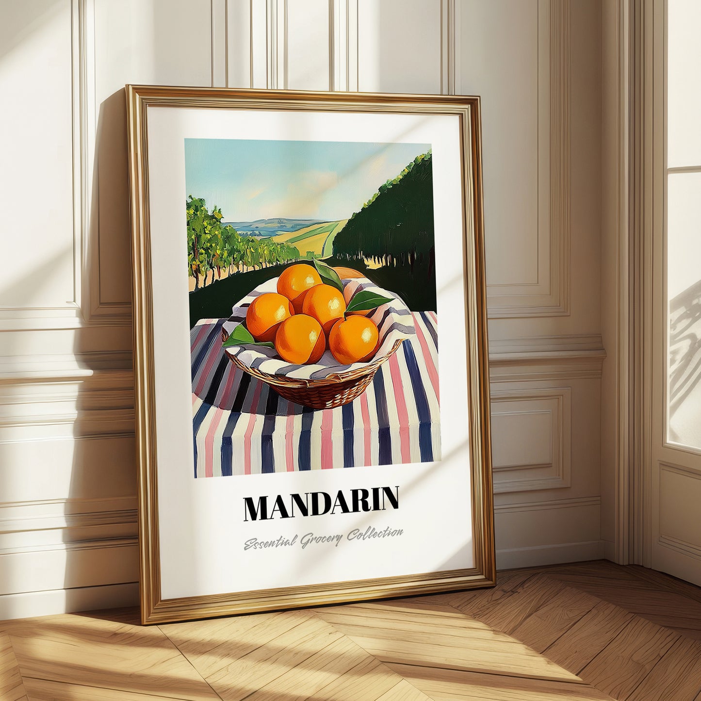 Mandarin – Green Valley Landscape, Fruit Print