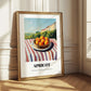 Apricot – Valley Café Scene, Fruit Poster