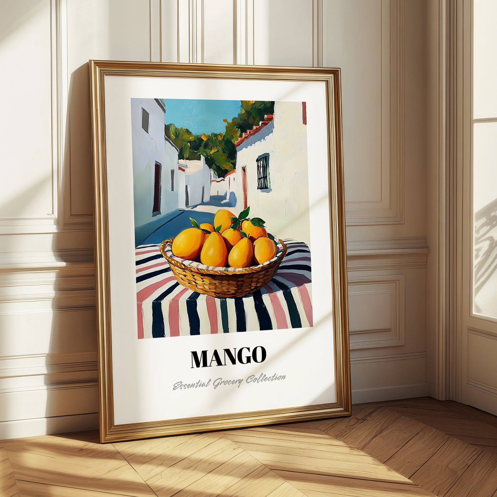 Mango – White village Café on the Corner, Fruit Print