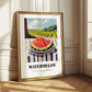 Watermelon – Green Valley Landscape, Fruit Still Life