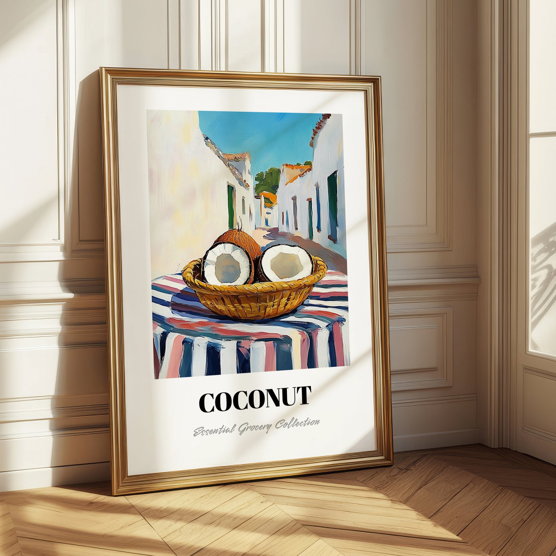 Coconut – White village Café on the Corner, Fruit Wall Decor