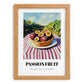 Passion Fruit – Green Valley Landscape, Fruit Print, set in oak frame