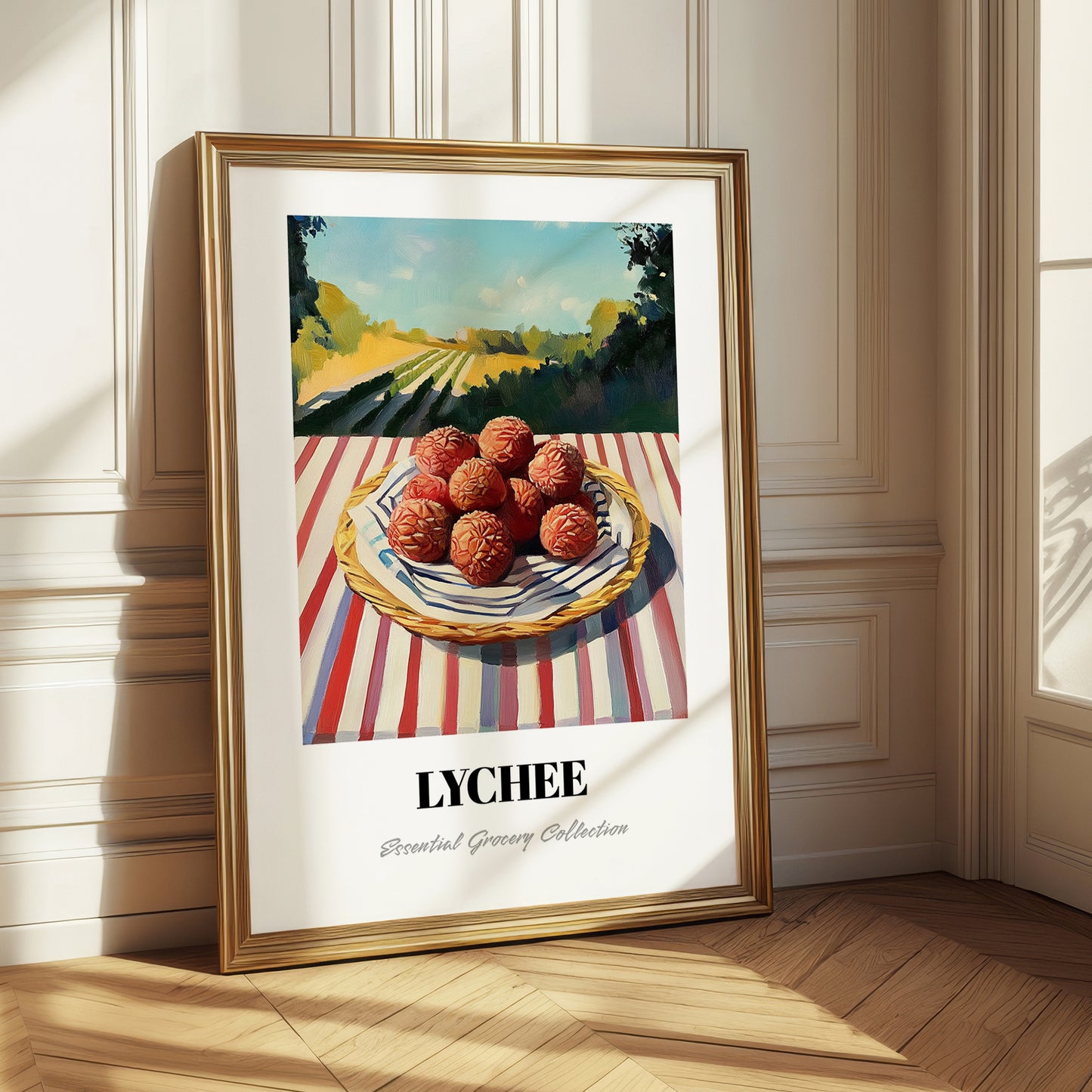 Lychee – Green Valley Landscape, Fruit Still Life
